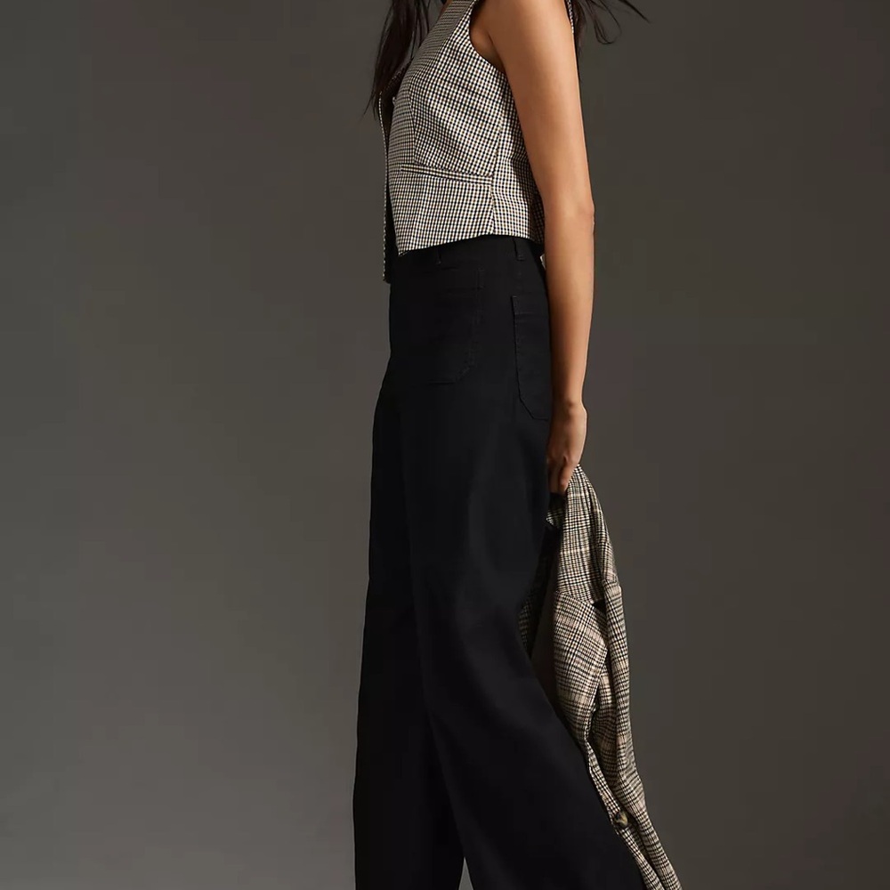 NWT The Colette Full Length  Wide Pants by Maeve/ Black/ size 28 - Picture 4 of 5